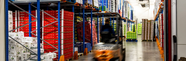Moving forklift