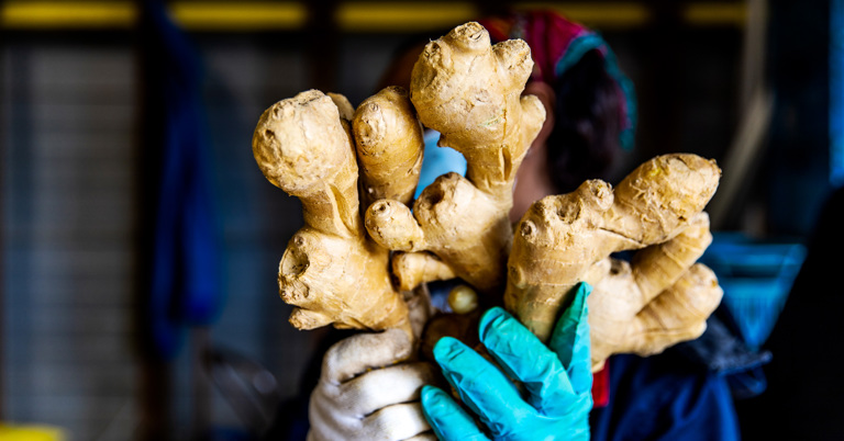 Woman with ginger