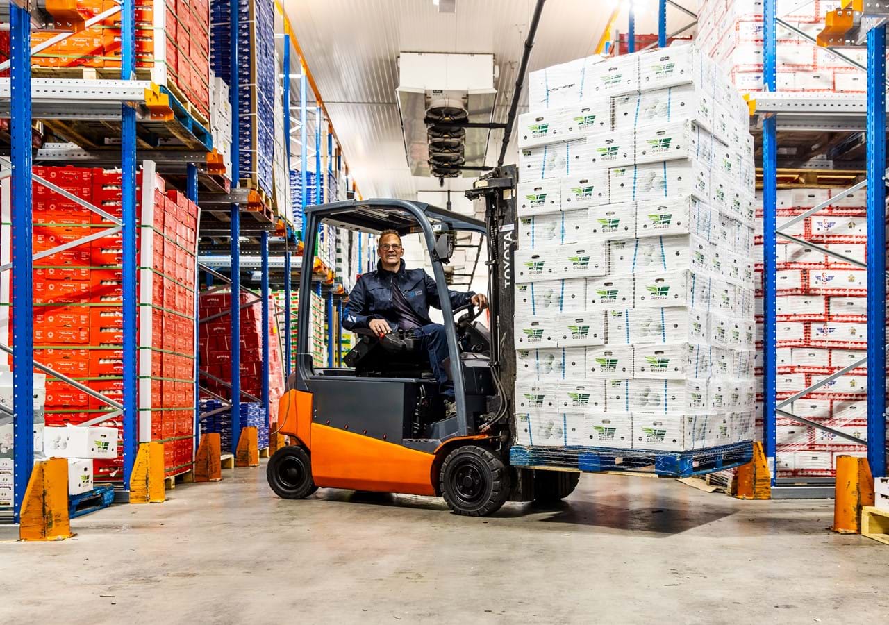 Coldstore with forklift